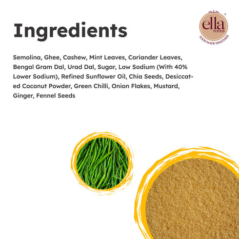 Ella Foods Instant Probiotic Upma  |Added Pre And Probiotics